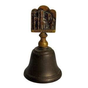 VTG Solid Brass Bell York Minster St Pauls Cathedral London England Souvenir